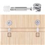DXLing 25 Ensembles Meubles Connecteur Raccords de Came Connexion Raccords de Came Ø14.5mm Goujons à Visser Écrous Pré-insérés p