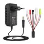 Intelligent 2.4V 3.6V 4.8V 6V 7.2V 8.4V 9.6V 10.8V 12V NIMH/NICD Chargeur de Batterie pour 2-10S Batterie Airsoft Batterie Voitu