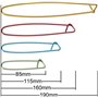 Lot de 8 arrête Mailles en Aluminium Aiguilles à Tricoter Crochet Outils Fondamentaux 4 Tailles Couleur Aléatoire