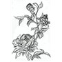 Sizzix 665632 Chemise de gaufrage à Texture 3D Motif Mini Roses par Tim Holtz