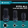 1/4" Femelle Douille Vers Adaptateur Hexagonal 1/4"