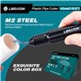 LIBRATON Coupe-tuyau en PVC 42 mm, Coupe tuyau à Cliquet, Coupe-Tube à Une Main, Coupe Tuyaux PEX avec Outil D'ébavurage, pour C