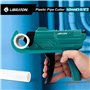 LIBRATON Coupe-tuyau en PVC 42 mm, Coupe tuyau à Cliquet, Coupe-Tube à Une Main, Coupe Tuyaux PEX avec Outil D'ébavurage, pour C