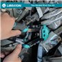 LIBRATON Pince a Rivet Pop, Pince a Rivet à Deux Mains, Pince à Rivet, Riveteuse Manuelle avec 250 Rivets Aluminium en Boîte, 5 