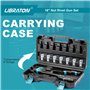 Libraton Pince a Rivet, 16" Pince a écrous à rivets, Kit professionnel Outil à riveter avec 70 écrous et 7 mandrins métriques, f