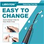 Libraton Ebavureur Outil D'ébavurage, Ebavurage Manuel avec 11 Lames en Acier Rapide, 360 Degrés Rotatif Burr Remover, Kit Debur