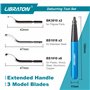 Libraton Ebavureur Outil D'ébavurage, Ebavurage Manuel avec 11 Lames en Acier Rapide, 360 Degrés Rotatif Burr Remover, Kit Debur