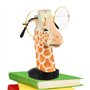 EMAGEREN Porte Lunette en Bois Massif Naturel Sculpté à la Main Girafe 3D Objet Décoratif Repose Lunette Original Support Lunett