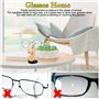 EMAGEREN Porte Lunette en Bois Massif Naturel Sculpté à la Main Girafe 3D Objet Décoratif Repose Lunette Original Support Lunett