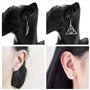 PPX 6 Paires Symbols Set de Boucles d'oreilles Couleur Argent,avec Boîte à Bijoux