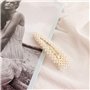 Pinces à Cheveux Perle Artificielle, 2 PCS Mode Imitation Perle Barrettes Cheveux Acrylique Épingles à Cheveux Accessoires pour 