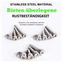 500PCS M3 M4 M5 304 en Acier inoxydable Bouton à tête hexagonale Socket Tête Câble Boulons Vis avec écrous Assortiment