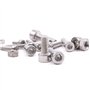 500PCS M3 M4 M5 304 en Acier inoxydable Bouton à tête hexagonale Socket Tête Câble Boulons Vis avec écrous Assortiment