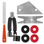 Lot de 20 outils de réparation de guitare avec organisateur de cordes - Enrouleur de cordes - Coupe-cordes - Règle d'action - Ja