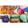 37 PCS Kit Peinture Acrylique, Topsics Set de Peintures Acrylique 24x12ml Tubes Peinture, Non Toxique Peintures pour Débutant Ar