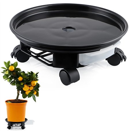 Skelang Support de pot de fleurs à roues