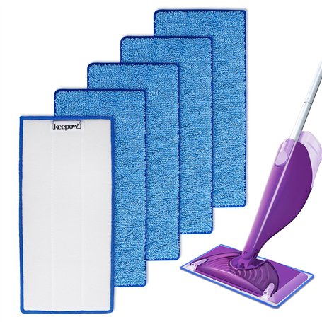 KEEPOW 5 PCS Lingettes Reutilisable pour WetJet Wood