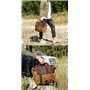 KEREITH les hommes est sac de coursier sac de toile imperméable ciré cuir vintage ordinateur toile cartable épaule mallette à us