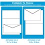 RMENOOR Lot de 50 Enveloppes A4 Kraft Enveloppes d'Expédition Marron Grandes Enveloppes Sans Fenêtre Enveloppe avec Fermeture Au