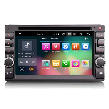 Autoradio Universel ERISIN 6.2 Pouces Android 10.0 Double Din pour véhicules Nissan Prend en Charge GPS Navi Carplay Android Aut