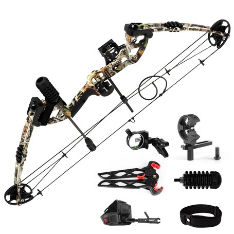 REAWOW Kit Arc à Poulies Tir à l'arc Arcs Compound Set 30-40Livres Réglable Arc de Chasse 310 FPS pour Adultes Jeunes Débutants