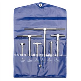 Beslands Jeu de Jauges Télescopiques Micrometre Interieur Jauge Interne- 6 pièces Jauge Télescopique de Diamètre Intérieur Régla