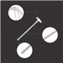 Beslands Jeu de Jauges Télescopiques Micrometre Interieur Jauge Interne- 6 pièces Jauge Télescopique de Diamètre Intérieur Régla