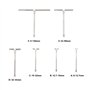 Beslands Jeu de Jauges Télescopiques Micrometre Interieur Jauge Interne- 6 pièces Jauge Télescopique de Diamètre Intérieur Régla