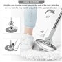 LYTIVAGEN 3Pcs Têtes Microfibre Balai, Mop Heads, Tête de Vadrouille Rechange Rond Têtes Mop Rotation à 360 pour Balais Serpillè