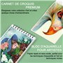 KALOUR Ensemble de matériel de dessin et de croquis 76 - Fournitures avec carnet de croquis et papier aquarelle - Inclut des tut