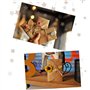 HAKACC - Lot de 100 enveloppes en papier kraft avec fermeture en forme de cœur - Pour Noël, Saint Valentin