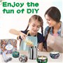 NEMMXUB Kit de Fabrication de Bougies,DIY Kit Parfumées Bougies avec Cire de Soja Naturelle, kit Bougie a Faire Soi Meme Adulte 