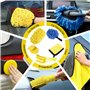 MWZEAUL Kit de Nettoyage Voiture, Kit Lavage Voiture pour Intérieur et Extérieur, Kit de Détail Voiture avec Brosse Perceuse, Pi