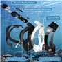 MAISITOO Masque de Plongée Intégral 180° avec Tuba Pliable et Système Dry-Top | Notre Meilleur Masque de Snorkeling pour Adulte 