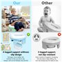 MAISITOO Pot Pliable pour Bébé – Toilette d'apprentissage 3-en-1 avec Sacs Jetables, Sac de Rangement, Autocollants & Design Ant