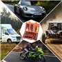 CYJJYZ 64 Pcs Kit Reparation Pneu Voiture, Kit de réparation de pneus de Voiture, Portables Kits de réparation de pneus, Outils 