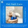 XE Acier Inoxydable Coupe-Ongles à Poignée Antidérapante pour Animaux de Compagnie avec Protection, Coupe-Griffes pour Chat et C