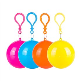YUTOU Lot de 4 ponchos de pluie jetables en plastique avec capuche - Imperméable - Transparent - Portable - Pour la randonnée