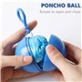 YUTOU Lot de 4 ponchos de pluie jetables en plastique avec capuche - Imperméable - Transparent - Portable - Pour la randonnée, l