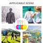 YUTOU Lot de 4 ponchos de pluie jetables en plastique avec capuche - Imperméable - Transparent - Portable - Pour la randonnée, l