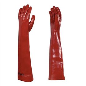 Venitex Gants résistant aux produits chimiques anti-acide Unisexe Couleur Rouge Taille 10 Longueur 60 cm