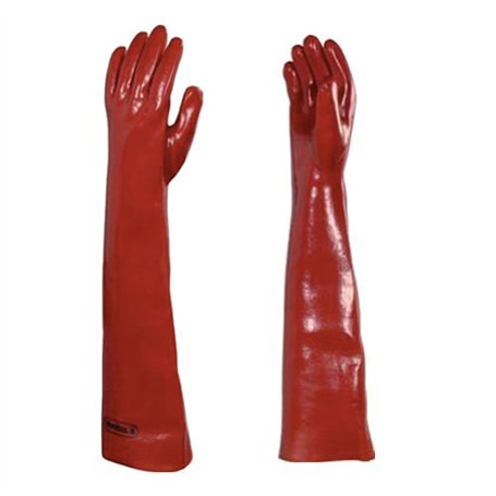 Venitex Gants résistant aux produits chimiques anti-acide Unisexe Couleur Rouge Taille 10 Longueur 60 cm
