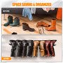 Aznever Étagère À Chaussures Et Bottes,Organiseur Mural Pour Bottes Hautes En Métal | Support De Bottes, Rangement Universel Pou
