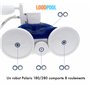 Lodd Pool - Lot de 4 roulements à Billes adaptables pour Polaris 280 180 Roue Robot Nettoyeur de Piscine C60