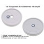 Lodd Pool - Lot de 4 roulements à Billes adaptables pour Polaris 280 180 Roue Robot Nettoyeur de Piscine C60