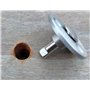 Piton Douille Rétractable + 3 Vis | pour Fixation bâche Couverture de Piscine sur Plage Bois | Alu/INOX | Lot de 10 pièces - POO