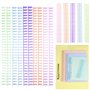 SLTAXAR 15PCS Peignes de Reliure en Plastique 12MM 30 Trous Peignes en Plastique pour Reliure Peignes Spirales pour Reliure Anne
