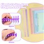 SLTAXAR 15PCS Peignes de Reliure en Plastique 12MM 30 Trous Peignes en Plastique pour Reliure Peignes Spirales pour Reliure Anne