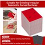 24Pcs Éponge de Ponçage Éponges Abrasives à Grain 180-3000 Cale a Poncer Kit Papier Abrasif Sec et Humide pour Modèle de Constru