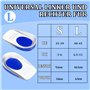 MINISOISO 5 Paires Talonnettes en Gel, Epine Calcaneenne Silicone Talonette, Soulage Douleurs Pieds Semelle Talon, Tendinite et 